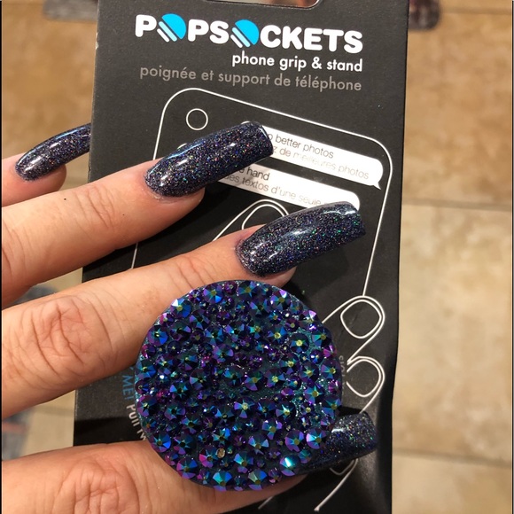 Popsocket w/Swarovski rhinestones MERMAID EFFECT - Picture 2 of 2